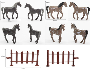 Miniature Economiche di <span class=keywords><strong>Animali</strong></span> da Fattoria Giocattolo Piccoli <span class=keywords><strong>Cavalli</strong></span> in Plastica - Product Image 4