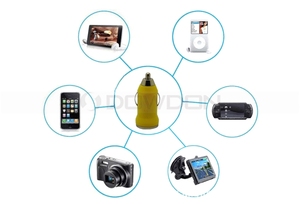 5 V/1A USB Car Charger สําหรับโทรศัพท์มือถือ Mini Bullet รถ <span class=keywords><strong>1000MA</strong></span> USB รถอะแดปเตอร์ชาร์จ - Product Image 5