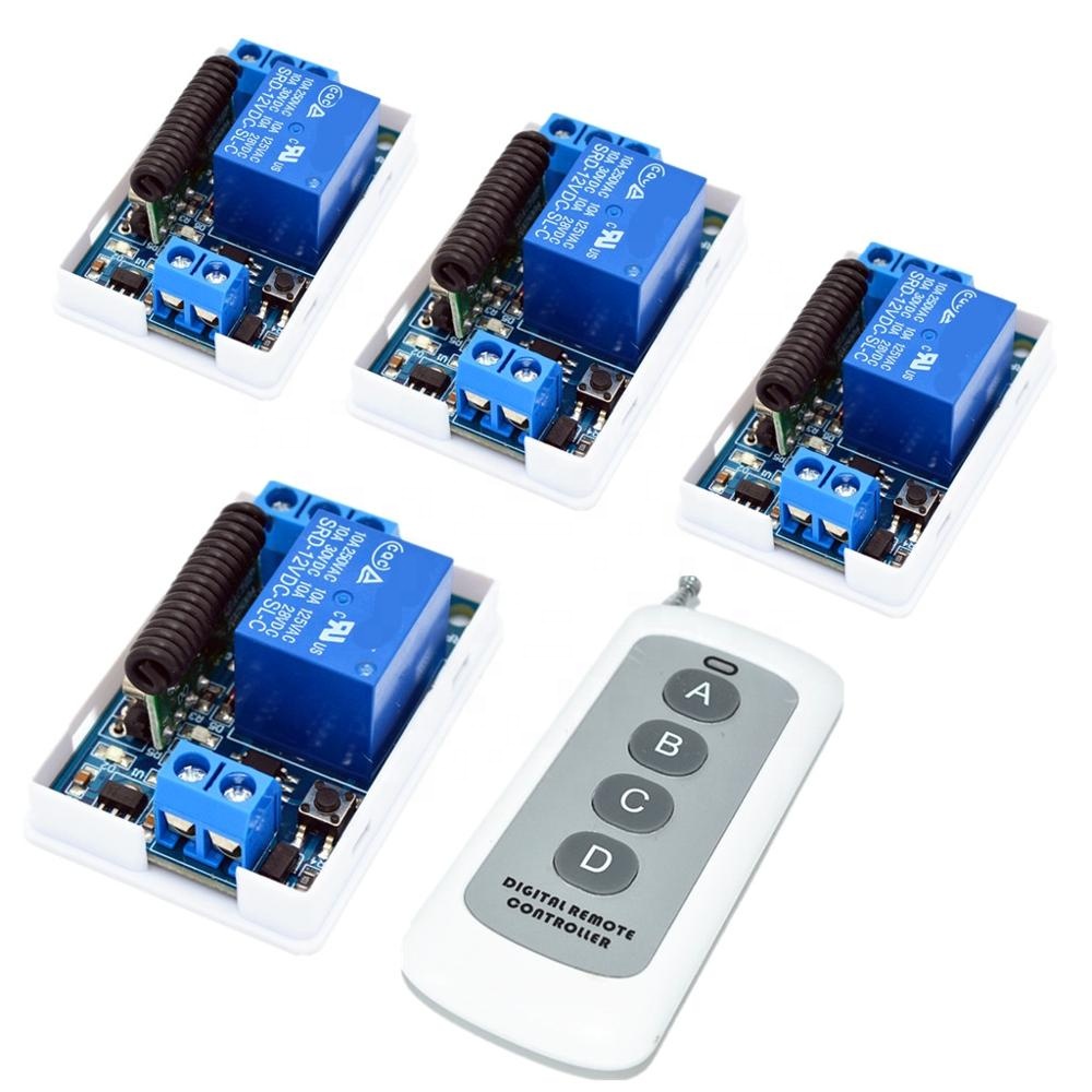 12 В беспроводной переключатель 1 буксир 4 Беспроводная передача получение 315 м 43 беспроводной пульт дистанционного управления переключатель