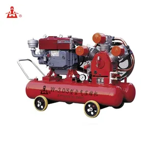 Portable kaishan diesel piston air compressor for sale