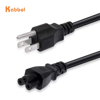 Cordon d'alimentation CA de haute qualité de 3 pieds en forme de figure 8 18 AWG pour imprimante, PlayStation PS2, PS3 Slim, PS4, téléviseur Bravia KDL-32R300B
