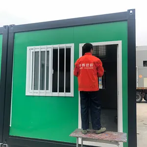 Casa modulare con 3 camere da letto doppia attrezzata antivento casa Container sudafrica con servizi igienici