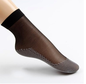 Chaussettes de bonneterie en Nylon pour femmes, bas noir en cristal, bon marché, nouvelle collection, - Product Image 4