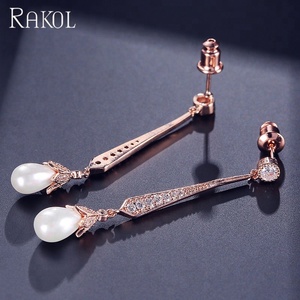 RAKOL EP527 di goccia <span class=keywords><strong>orecchini</strong></span> <span class=keywords><strong>in</strong></span> <span class=keywords><strong>argento</strong></span> zircone ciondola gli <span class=keywords><strong>orecchini</strong></span> penzoloni <span class=keywords><strong>orecchini</strong></span> earing per le donne - Product Image 6
