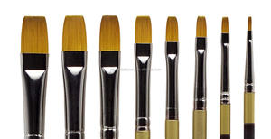 Juego de pinceles para pintura corporal, 3/4 pulgadas, pelo dorado Taklon - Product Image 2