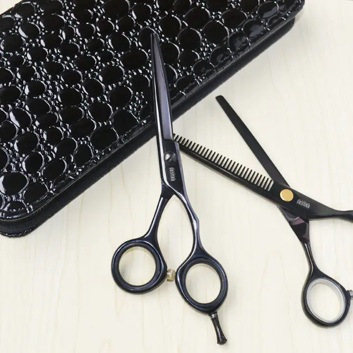 Professional Hair Cutting Scissors one piece 5.5" Set Cutting Scissors and thinning Scissors Case