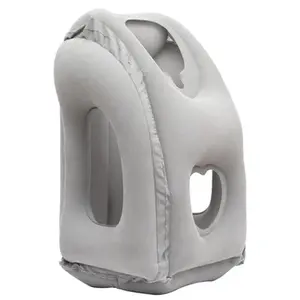 便携式PVC软垫植绒颈部头枕充气飞机旅行枕