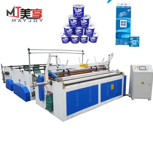 High Speed Automatic Tissue Toilet Roll Rewinding Machine To Make Toilet Paper