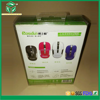 Wholesale PET Transparent Folding Packaging Box With Inner Blister Tray for Computer Mouse