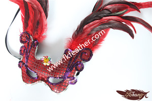 Pas cher Masques Vénitiens Cock Plume <span class=keywords><strong>Masque</strong></span> Et <span class=keywords><strong>Masque</strong></span> Vénitien Pour Fournisseurs Partie D'événement - Product Image 3