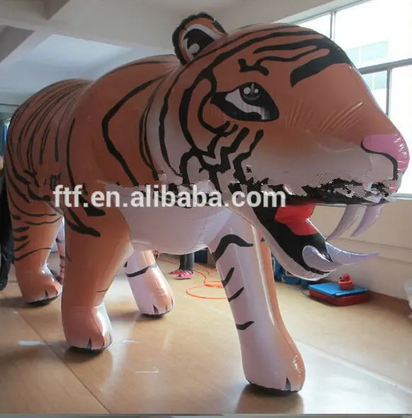 Hot sale Vivid advertising big inflatable tiger/pvc promotion inflatable tiger for advertising