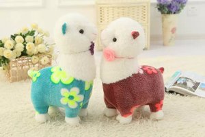 2016 Nouvelle Arrivée Coloré Fleur Alpaga Peluche Jouets Mignon Peluche Oreiller Doux Jouets pour Enfants Enfants ST16235 - Product Image 4