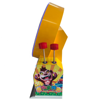 Machine de jeu vidéo en forme de pièces de monnaie, avec jeux d'arcade, marteau joy, jeu avec l'argent joystick ou un cadeau