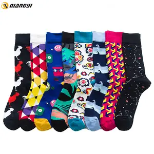 Günstiger Preis Lustige verrückte Modes ocken Design Männer Stock Lots Lange Crew Socken