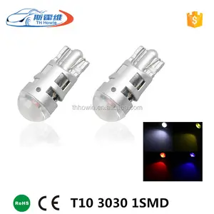 T10 3030 1SMD canbus Erro Free Car led License Plate luz 194 168 W5W Clearance Light Reading lâmpada 12V auto Interior Lâmpada