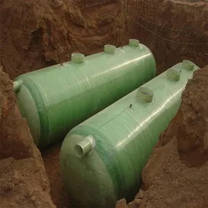 20m3 5000 Galon Bawah Tanah FRP GRP Septic Tank untuk Membangun Pusat Perbelanjaan Sekolah Rumah Sakit Biogas Sptic Harga Tangki