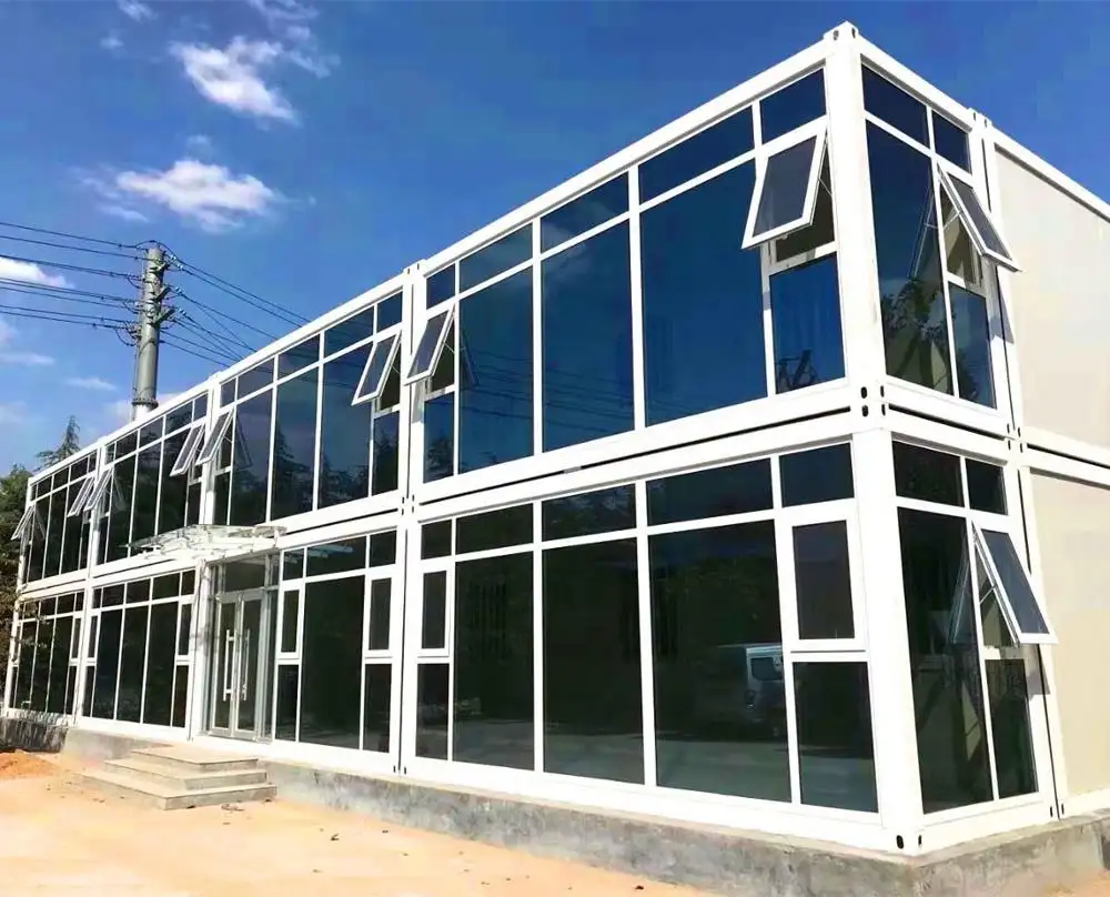 Painted High Standard Luxury Prefabricated Office Buildings Container House