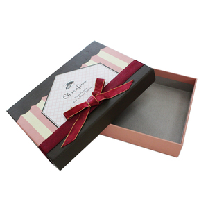 Lujo <span class=keywords><strong>mate</strong></span> laminación de cartón caja de embalaje pajarita con tapa - Product Image 5