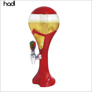 Distributeur de bière à tirage vertical portable avec fond <span class=keywords><strong>en</strong></span> ABS triangulaire commercial, 3L, avec tube à glace LED, pour bar - Product Image 4