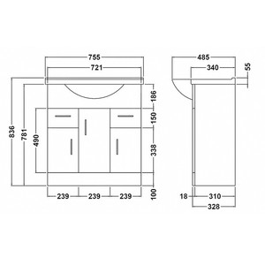 Descuento diseñador independiente blanco tocadores de baño gabinetes <span class=keywords><strong>en</strong></span> línea - Product Image 2