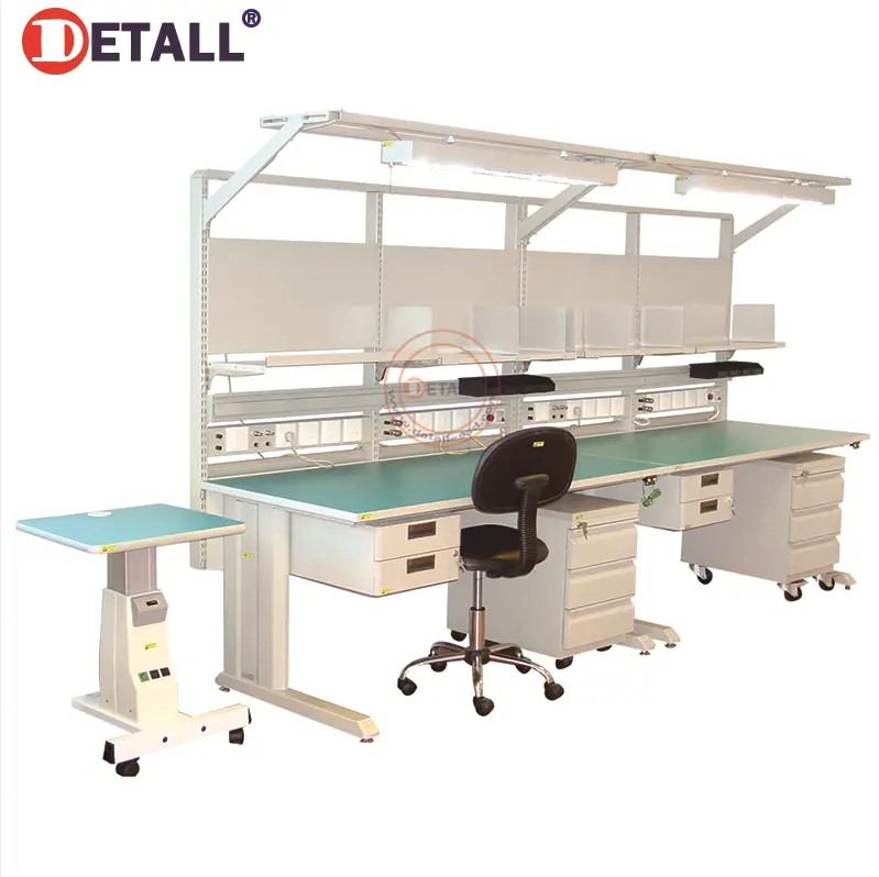 Detall- adjustable cellphone and electronics repair esd workbench