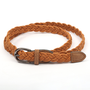 Ceintures fines pour femmes, mode en gros, boucle à ardillon de 0,86 pouces, ceintures décontractées, ceintures tressées en <span class=keywords><strong>corde</strong></span>, ceintures fines pour robe - Product Image 2