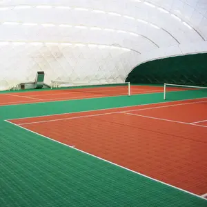 Fabrika doğrudan tedarik plastik birbirine tenis kortu halı zemin için kapalı, pp kapalı tenis kortu inşaatı