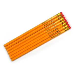 Cheapest Bulk Boxの144個Unsharpened Wood-ケース #2 Yellow Pencils