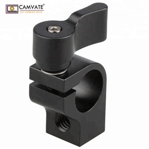 CAMVATE 1/4 "chủ đề Núi Rail Khối Rod Kẹp Rig 15 mét Rod DSLR Rig Hỗ Trợ Hệ Thống Đường Sắt Follow Ma Thuật Arm Monitor Rig - Product Image 1