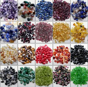 Wholesale Hot Natural Crystal Stone polished crystal gravels chips small tumble stone for home decoration