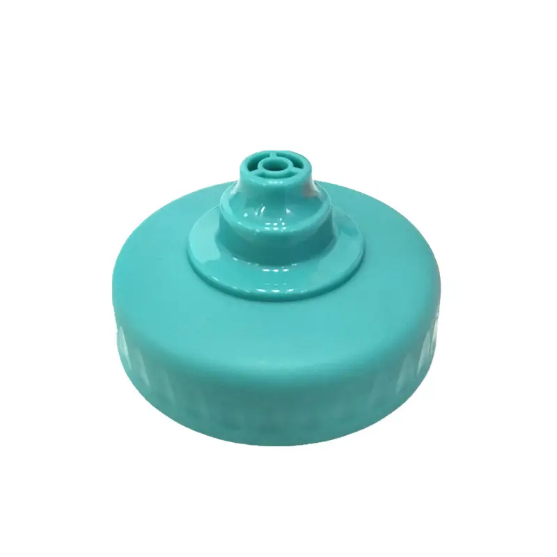 Sports bottle cap with one way valve