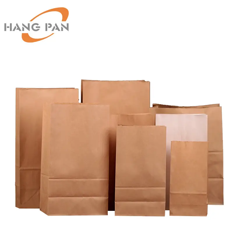 Disposable Custom Printed KFC McDonald's kraft paper shopping packaging bag