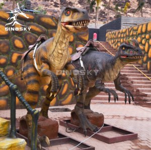 Voiture électrique dinosaure <span class=keywords><strong>T</strong></span>-<span class=keywords><strong>rex</strong></span> manèges <span class=keywords><strong>t</strong></span>élécommande monnayeur dans le parc d'attractions DINOSKY - Product Image 2