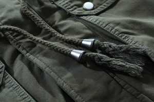 معطف ترنش رجالي أنيق، جاكيت شتوي طويل، باركا بغطاء رأس من الفرو - Product Image 4