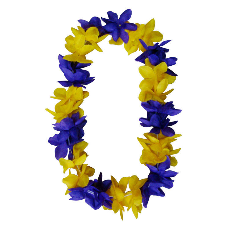 Collane Hawaiane Colorate - Set Di 12 Ghirlande Con Fiori E Foglie, Per Feste, Compleanni E Eventi In Spiaggia - Foto 2