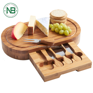Fromage Conseil <span class=keywords><strong>Plateau</strong></span> De fromage En Bambou <span class=keywords><strong>Plateau</strong></span> De fromage En Bambou ensemble de Couverts avec Coulissant Tiroir - Product Image 1