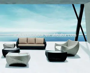 Cina moderna mobilia esterna del rattan sintetico divano(DH- 9616)