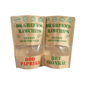 Ventana <span class=keywords><strong>Doy</strong></span> <span class=keywords><strong>Pack</strong></span> tamaño personalizado laminado soporte de cremallera bolsa de la bolsa de papel <span class=keywords><strong>Kraft</strong></span> con hermético de la cremallera - Product Image 6