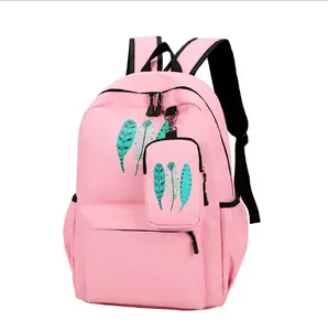 Hot Selling Kleurrijke Draagbare School Sling Rugzak Student Tas Met Kleine Collectie Tas