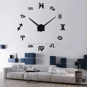 Acrilico Specchio Orologio FAI DA TE <span class=keywords><strong>Grandi</strong></span> 3D <span class=keywords><strong>Adesivi</strong></span> Murali Orologio Living Rom Decorazione - Product Image 1