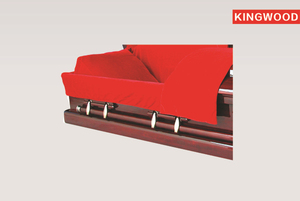 <strong>Magistrate</strong> Red US Style Wood Casket Carton Coffin - Product Image 3