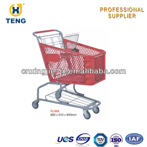 pl100a de supermercado de plástico <span class=keywords><strong>carrito</strong></span> de transporte - Product Image 1