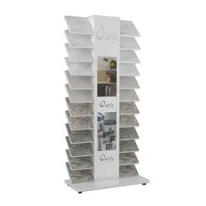 Présentoir lumineux en céramique pierre de Quartz, 1 pièce, vitrine de cascade, échantillon, support pour sol