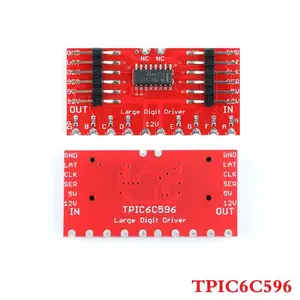 TPIC6C596 रजिस्टर मॉड्यूल 8-बिट पारी रजिस्टर 7-खंड प्रदर्शन मॉड्यूल डिजिटल ट्यूब चालक