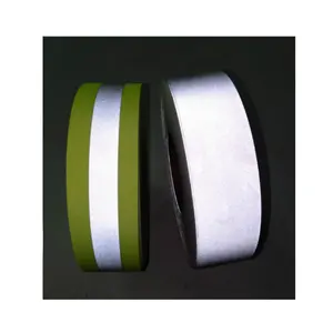 EN533 EN469 high visibility silver fire resistance flame retardant warning reflective fabric fr tape with aramid backed