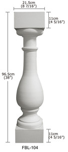 Polyurethane Chất Lượng Cao đẹp giá rẻ pu Cầu Thang Lục Bình PU lan can cầu thang - Product Image 2