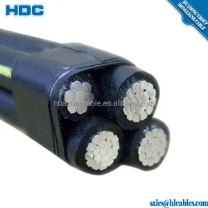 Xlpe Aluminum Cable LV Abc Cables 16mm Sq Xlpe 3*16+25mm2 Aluminium Conductor Overhead ABC Cable