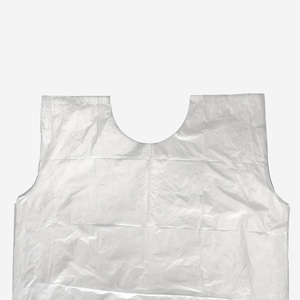 Delantal desechable de plástico LDPE sostenible al por mayor para salón de un solo uso - Product Image 3