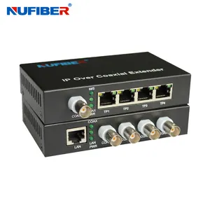 1/2/4/8/16 canaux de Données Vidéo Numériques Ethernet Téléphone CCTV Émetteur-Récepteur À Fiber Optique