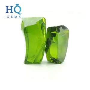 HQ Gems synthetic nanosital gemstone rough nanosital ruby spinel opal glass topaz depends accoding peridot green 172 raw